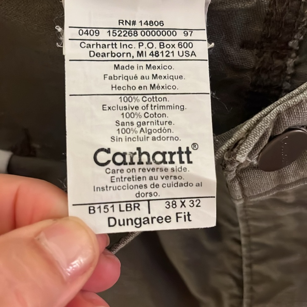 Men’s Carhartt dungaree fit work pants - Picture 5 of 5